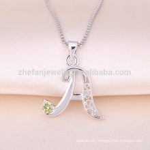 customized design fashion letter s/p/r/d/v/n pendant jewelry